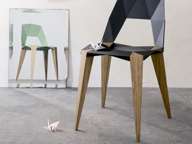 Pythagoras 4 legged chair by Sander Mulder for Kubikoff